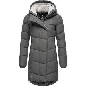 RAGWEAR Pavla - Stilet grå vinterjakke med teddy fleece RAGWEAR Pavla - Stilet grå vinterjakke med teddy fleece