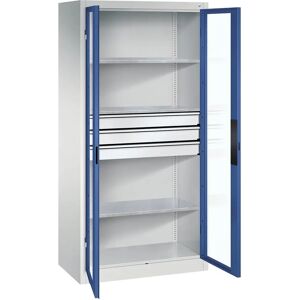 C+P Aufbewahrungsschrank - 1950 x 930 x 500 mm, Hellgrau / Cyanblau C+P Aufbewahrungsschrank - 1950 x 930 x 500 mm, Hellgrau / Cyanblau