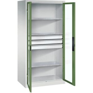 C+P Staubschrank - Stahl, Glas, Verstellbare Regale C+P Staubschrank - Stahl, Glas, Verstellbare Regale