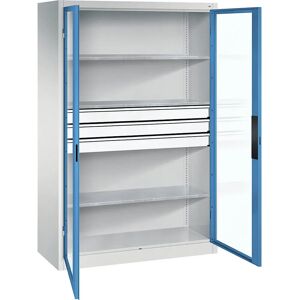 C+P Staubschrank - Hellgrau / Hellblau - Einstellbare Regale C+P Staubschrank - Hellgrau / Hellblau - Einstellbare Regale