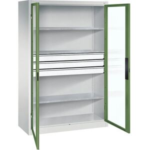 C+P Stahlschrank mit Glastüren - 1950 x 1200 x 500 mm C+P Stahlschrank mit Glastüren - 1950 x 1200 x 500 mm