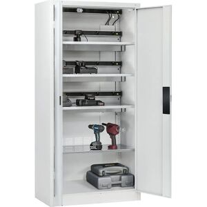 C+P COMFORT Akku-Lade Schrank - Stahl, Schloss, 3 Regale C+P COMFORT Akku-Lade Schrank - Stahl, Schloss, 3 Regale