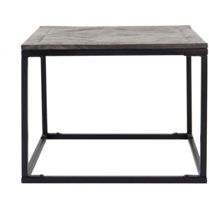 Petite Table Basse en Bois de Mango - Style Industriel - Publicité Petite Table Basse en Bois de Mango - Style Industriel - Publicité