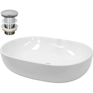 Lavabo en céramique ECD Germany 600x420x145 mm - Lavabo - Publicité Lavabo en céramique ECD Germany 600x420x145 mm - Lavabo - Publicité