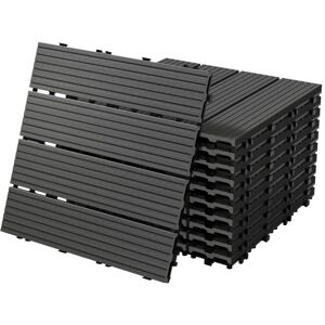 ECD Duitsland Terrastegels WPC 30x30cm 33 stuks voor 3m² met Houtlook ECD Duitsland Terrastegels WPC 30x30cm 33 stuks voor 3m² met Houtlook