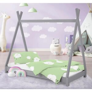 ML-Design Cama Infantil - 80x160 cm, Estilo Tipi, Madera de Pino, Duradera ML-Design Cama Infantil - 80x160 cm, Estilo Tipi, Madera de Pino, Duradera
