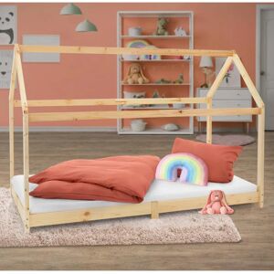 Lit Enfant ML-Design 90x200cm avec Toit et Sommier - Lit Maison Enfant - Publicité Lit Enfant ML-Design 90x200cm avec Toit et Sommier - Lit Maison Enfant - Publicité