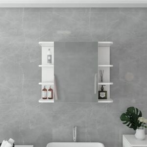 ML-DESIGN Armoire de Salle de Bain avec Miroir - 80x64x21 cm Blanc - Publicité ML-DESIGN Armoire de Salle de Bain avec Miroir - 80x64x21 cm Blanc - Publicité