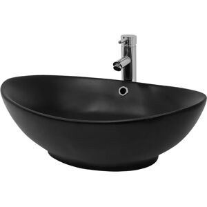 ML-Design Lavabo Ovale 59x38x19 cm Céramique - Salle de bain - Publicité ML-Design Lavabo Ovale 59x38x19 cm Céramique - Salle de bain - Publicité