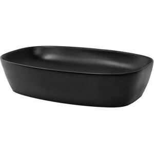 ML-Design Ceramiczne Matowe Czarne Umywalka Ścienna - 605x385x140 mm ML-Design Ceramiczne Matowe Czarne Umywalka Ścienna - 605x385x140 mm