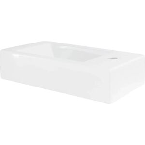 Lavabo da Bagno ML-Design - Ceramica Bianca Rettangolare Moderno Lavabo da Bagno ML-Design - Ceramica Bianca Rettangolare Moderno