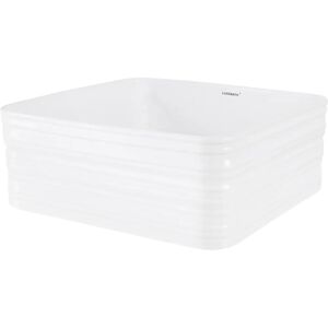 Lavabo en Céramique Blanc ML-Design - Carré pour Salle de Bain - Publicité Lavabo en Céramique Blanc ML-Design - Carré pour Salle de Bain - Publicité