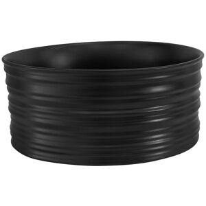 Lavabo in Ceramica Nera Opaca ML-Design - Lavabo per Bagno Lavabo in Ceramica Nera Opaca ML-Design - Lavabo per Bagno