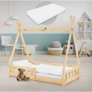ML-DESIGN Kinderbed Tipi - Duurzaam Dennenhout - Fantasierijk Spel - Veilig voor Kinderen ML-DESIGN Kinderbed Tipi - Duurzaam Dennenhout - Fantasierijk Spel - Veilig voor Kinderen