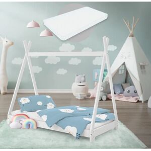 ML-Design Kinder Tipi Bed met Matras - 70x140cm ML-Design Kinder Tipi Bed met Matras - 70x140cm