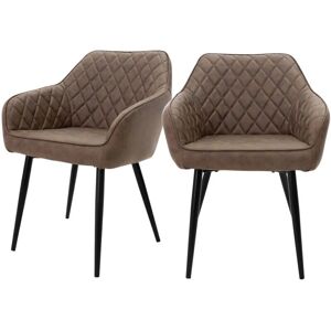 ML-DESIGN Modello 2 Sedie da Pranzo in Velluto Eleganti Marrone - Sedie da Pranzo ML-DESIGN Modello 2 Sedie da Pranzo in Velluto Eleganti Marrone - Sedie da Pranzo