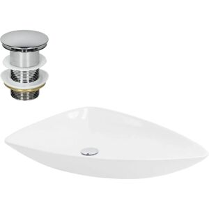 ML-Design Nowoczesny trójkątny ceramiczny zlew - Łatwy w czyszczeniu & Uniwersalny ML-Design Nowoczesny trójkątny ceramiczny zlew - Łatwy w czyszczeniu & Uniwersalny