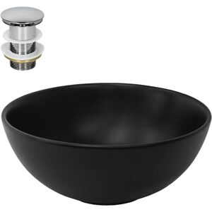 Lavabo nero opaco rotondo ML-Design - Moderno bagno Lavabo nero opaco rotondo ML-Design - Moderno bagno
