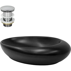 ML-Design Ovales Badezimmerbecken - Hochwertige Keramik - 585x375x145 mm ML-Design Ovales Badezimmerbecken - Hochwertige Keramik - 585x375x145 mm