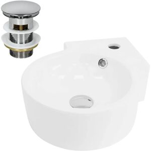 Lavabo d'angle en céramique ML-Design - Économie d'espace Moderne - Publicité Lavabo d'angle en céramique ML-Design - Économie d'espace Moderne - Publicité