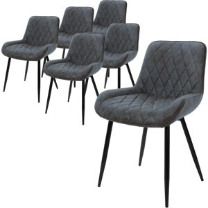 ML-Design Ensemble de 6 Chaises de Salle à Manger Noires en Velours - Chaises de Salle à Manger - Publicité ML-Design Ensemble de 6 Chaises de Salle à Manger Noires en Velours - Chaises de Salle à Manger - Publicité