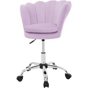 Krzesło biurowe z Velwetu Fioletowe ML-Design - Obrotowe z 5 Kołami Krzesło biurowe z Velwetu Fioletowe ML-Design - Obrotowe z 5 Kołami