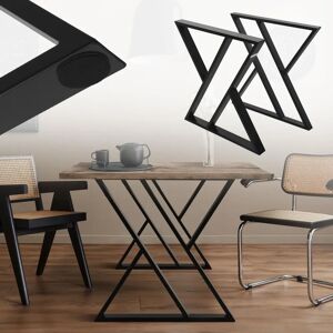 ML-Design Pieds de Table en Acier Industriel en Forme de X - 69x6x72cm - Publicité ML-Design Pieds de Table en Acier Industriel en Forme de X - 69x6x72cm - Publicité