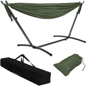 ML-Design Hamac Double en Structure d'Acier Caqui - Accessoire de Jardin - Publicité ML-Design Hamac Double en Structure d'Acier Caqui - Accessoire de Jardin - Publicité