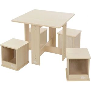 JOYZ Kinder Sitzgruppe mit Tisch und 4 Hockern - Kindermöbel JOYZ Kinder Sitzgruppe mit Tisch und 4 Hockern - Kindermöbel