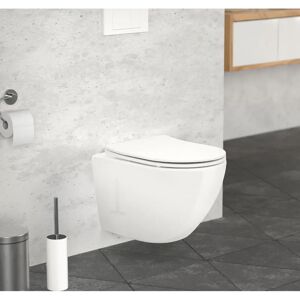 Toilette suspendue en céramique Luxebath - Rinçage Tornado - Softclose, Revêtement nano - Publicité Toilette suspendue en céramique Luxebath - Rinçage Tornado - Softclose, Revêtement nano - Publicité