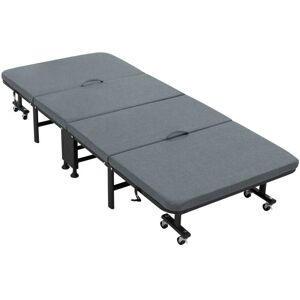 Cama de Invitados Plegable Samson - Capacidad 200kg, Azul Gris Cama de Invitados Plegable Samson - Capacidad 200kg, Azul Gris