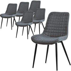 ML-DESIGN 6 Chaises de salle à manger ergonomiques - Anthracite - Publicité ML-DESIGN 6 Chaises de salle à manger ergonomiques - Anthracite - Publicité