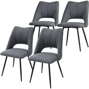 ML-DESIGN Szare Krzesła Jadalniane - Krzesła ML-DESIGN Szare Krzesła Jadalniane - Krzesła