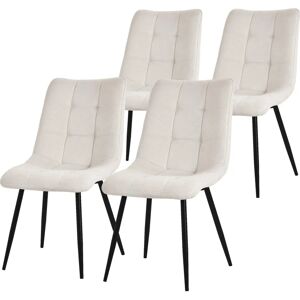 ML-Design Zestaw 4 Beige Krzeseł do Jadalni - Ergonomiczne i Wytrzymałe ML-Design Zestaw 4 Beige Krzeseł do Jadalni - Ergonomiczne i Wytrzymałe