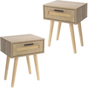 Stoliki nocne rustykalne ML Design - Zestaw 2 - 40x50,5 cm Stoliki nocne rustykalne ML Design - Zestaw 2 - 40x50,5 cm