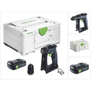 Festool CXS 18 Perceuse-visseuse sans fil - 18V, brushless, 2 vitesses, mandrin 1-10mm - Publicité Festool CXS 18 Perceuse-visseuse sans fil - 18V, brushless, 2 vitesses, mandrin 1-10mm - Publicité