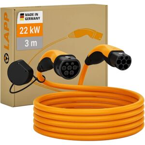 Cable de carga EV Tipo 2 naranja 3m - 22kW Cable de carga EV Tipo 2 naranja 3m - 22kW