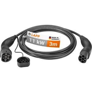 Câble de charge EV LAPP - 3m, Noir, 11kW, Type 2 - Publicité Câble de charge EV LAPP - 3m, Noir, 11kW, Type 2 - Publicité