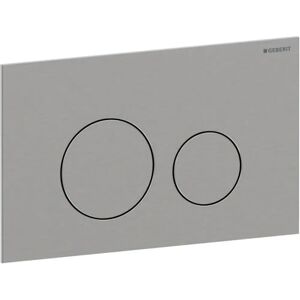 Geberit Sigma40 Plaque de commande - Ronde, brossée - Plaque de chasse - Publicité Geberit Sigma40 Plaque de commande - Ronde, brossée - Plaque de chasse - Publicité