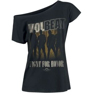 Volbeat Fight For Honor Sort T-Shirt - Kort Ærme - Kvinde Volbeat Fight For Honor Sort T-Shirt - Kort Ærme - Kvinde