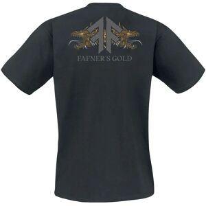 Amon Amarth Fafner's Gold - Kurzes Ärmeln T-Shirt - Schwarz Amon Amarth Fafner's Gold - Kurzes Ärmeln T-Shirt - Schwarz