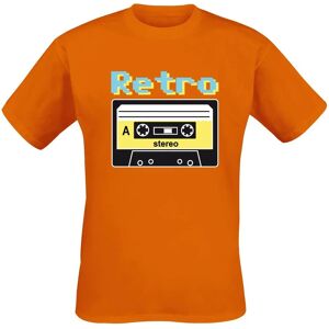 Funshirt Retro Kassette Orange Kortermet T-Skjorte - Herre Funshirt Retro Kassette Orange Kortermet T-Skjorte - Herre