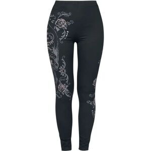 Rock Rebel by EMP Skull Print Leggings - XS-XXL - Kvinne Rock Rebel by EMP Skull Print Leggings - XS-XXL - Kvinne