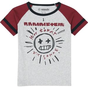 Rammstein Sonne Unisex T-skjorte - Bomull - 110/116 til 158/164 - Grå/Rød Rammstein Sonne Unisex T-skjorte - Bomull - 110/116 til 158/164 - Grå/Rød