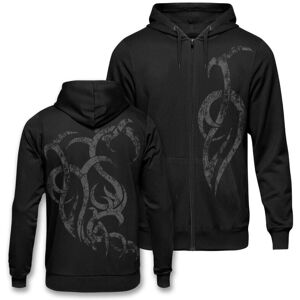 Outer Vision Stone Flames Zip-Hoodie - Herren - Schwarz - Sweatshirt Outer Vision Stone Flames Zip-Hoodie - Herren - Schwarz - Sweatshirt