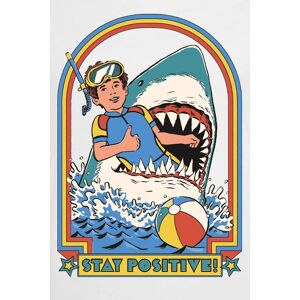 Steven Rhodes Stay Positive Lyhyt Hiha T-Paita - Unisex Steven Rhodes Stay Positive Lyhyt Hiha T-Paita - Unisex