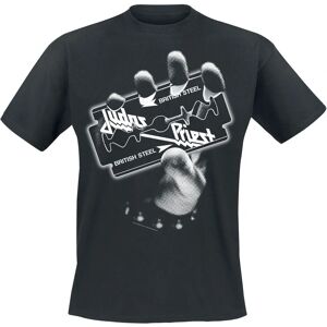 Judas Priest British Steel Hand White T-Shirt - Herren - schwarz Judas Priest British Steel Hand White T-Shirt - Herren - schwarz