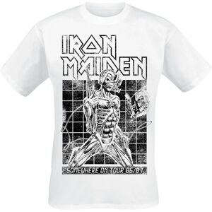 Iron Maiden Sit Tour 86/87 Weiß T-Shirt - Herren Iron Maiden Sit Tour 86/87 Weiß T-Shirt - Herren