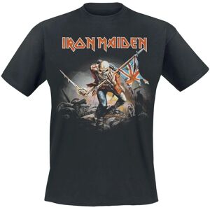 Iron Maiden Trooper T-Shirt - Kurzarm - Schwarz - Herren - S-4XL Iron Maiden Trooper T-Shirt - Kurzarm - Schwarz - Herren - S-4XL