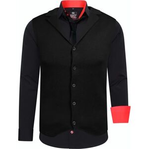 Rusty Neal Herenshirt Set - Casual, Zwart-Rood, EUR-XXXL Rusty Neal Herenshirt Set - Casual, Zwart-Rood, EUR-XXXL